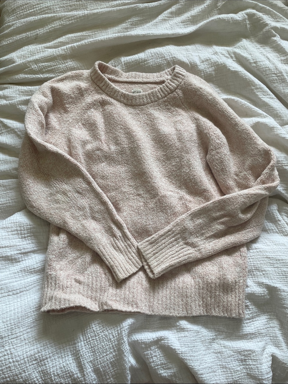 Rebecca Taylor Light Blush Crewneck Sweater